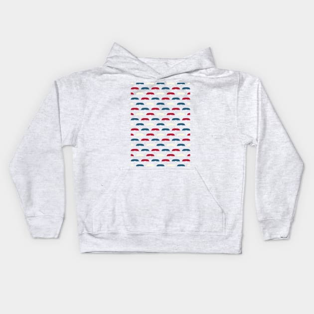 Mustache Mania - The Walrus Patriot Kids Hoodie by B A Y S T A L T